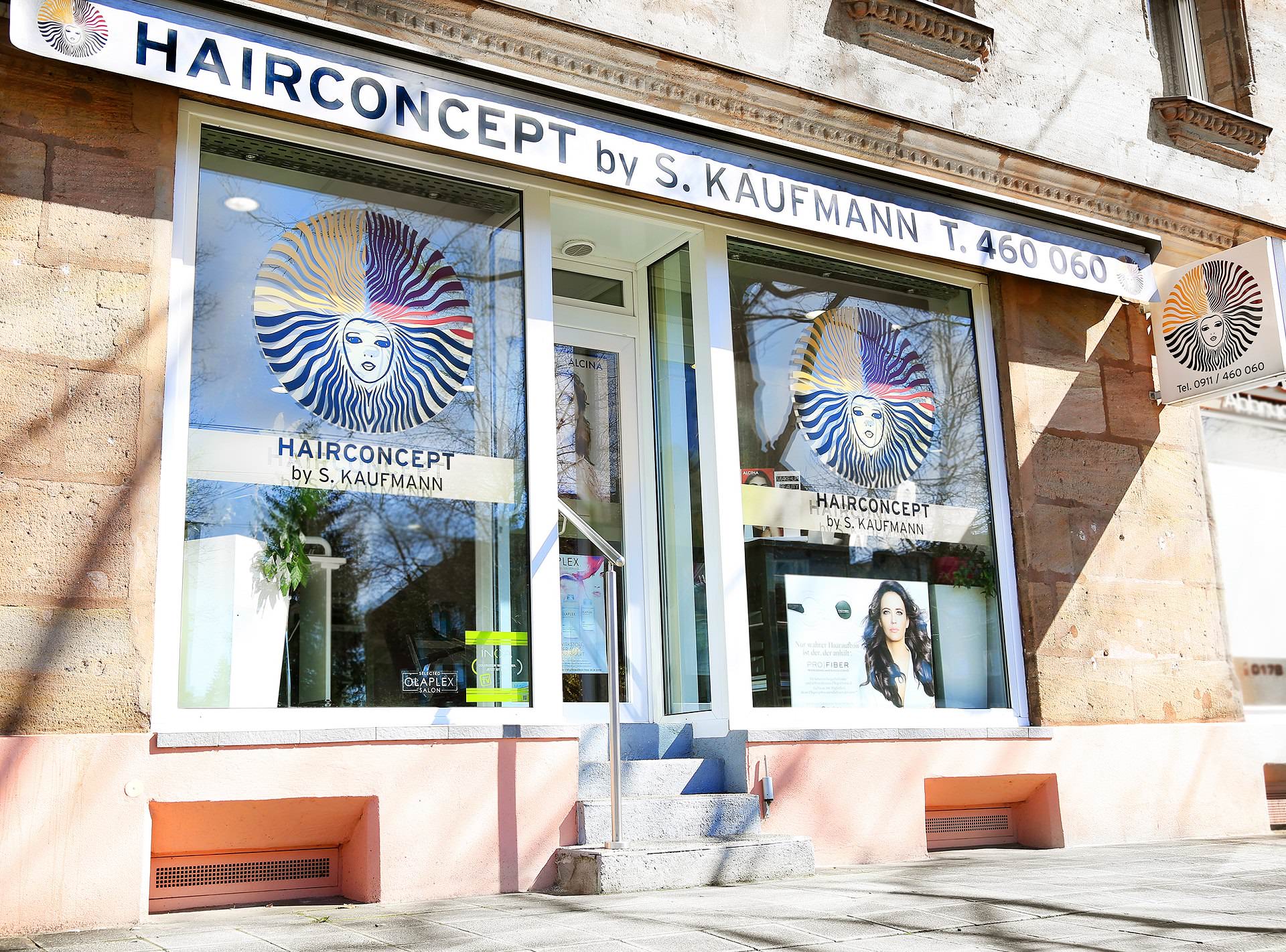 Friseursalon Hairconcept Kaufmann Außenansicht Nürnberg